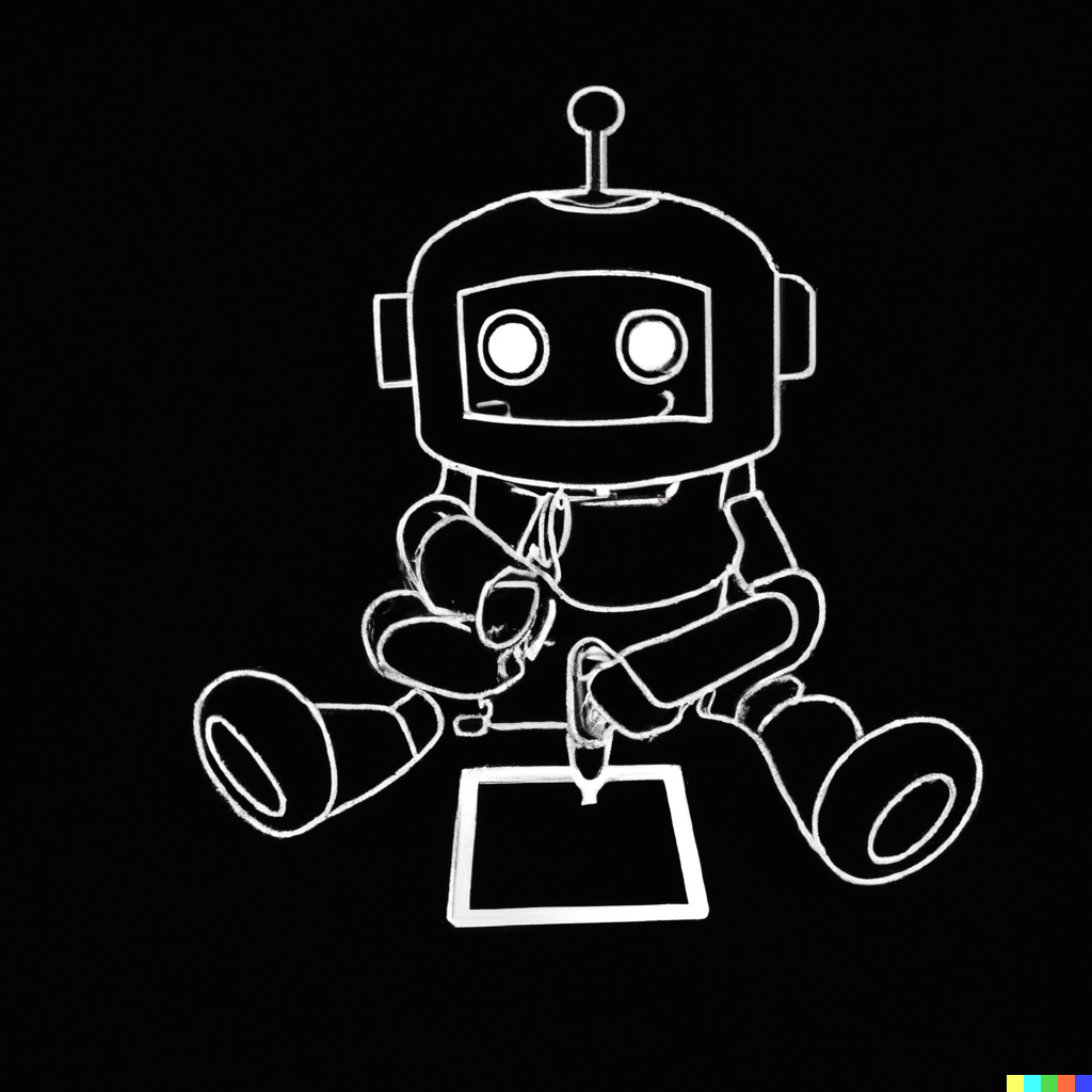 cartoon cute dalle drawing itself