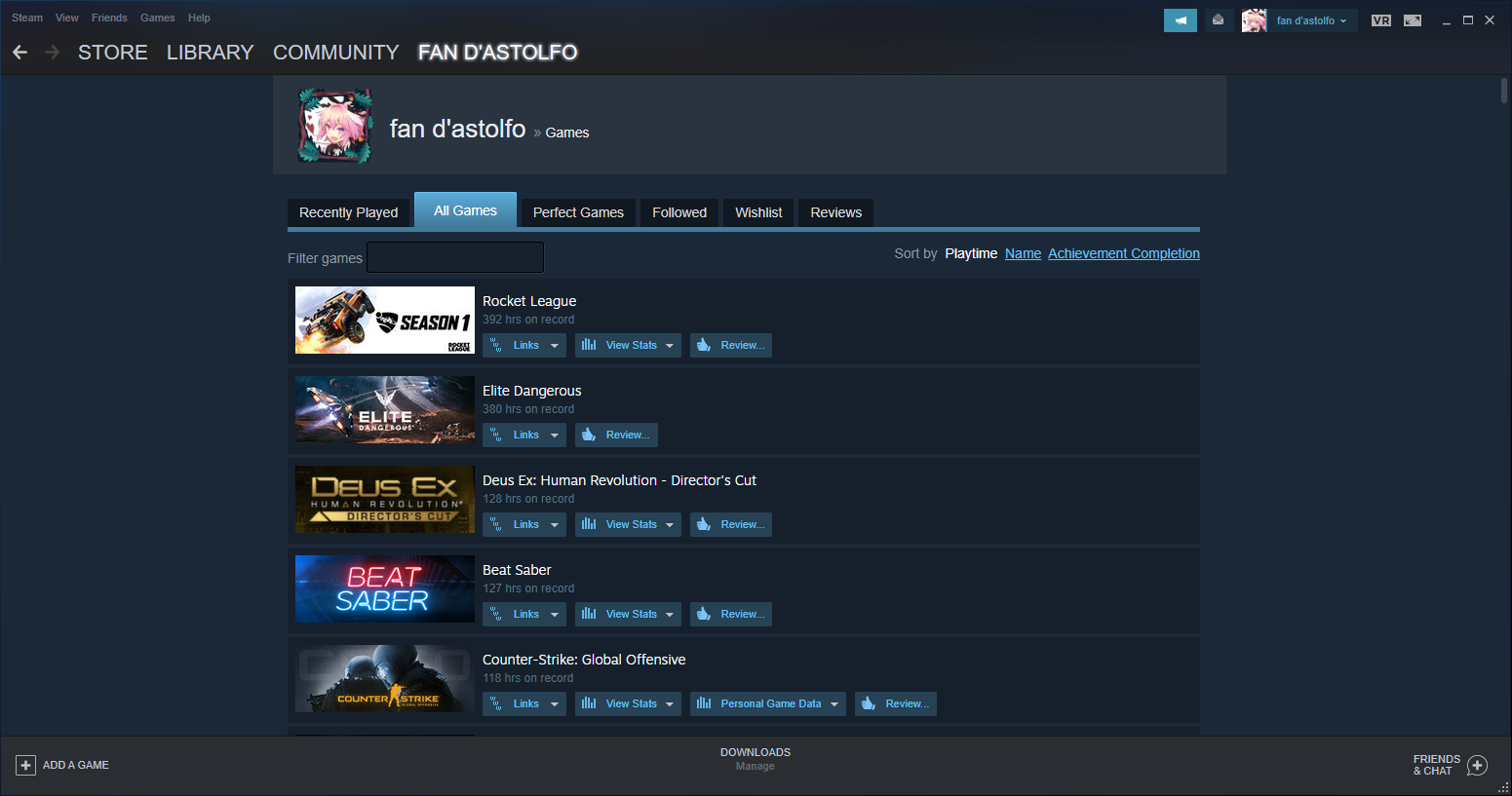 all time steam play count